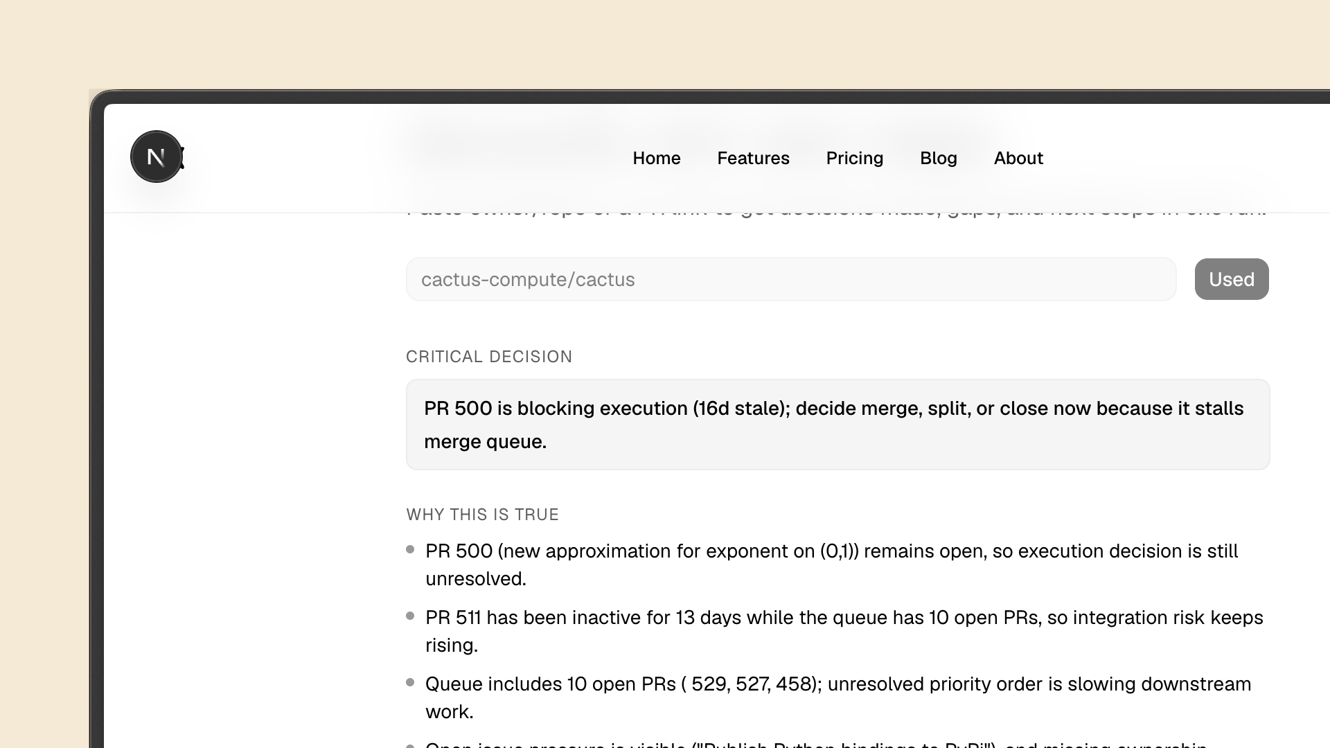 Landing page aha update